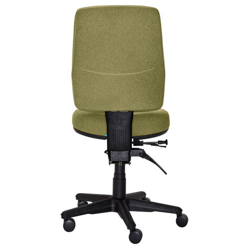 Buro Roma 3 Lever High Back Chair with Seat Slide No Arms Safetex Olive