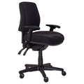 Buro Roma 3 Lever Mid Back Chair With Seat Slide and Arms Black