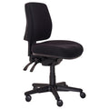Buro Roma 3 Lever Mid Back Chair with Seat Slide Without Arms Black