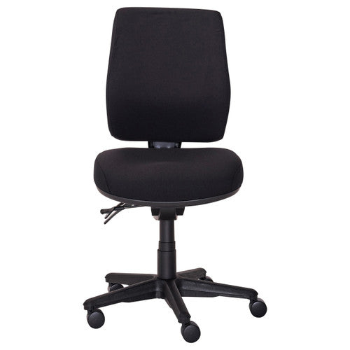 Buro Roma High Back Chair 3 Lever Seat Slide Without Arms Charcoal