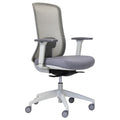 Buro Elan Mesh Back Chair With Arms Light Grey