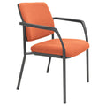 Buro Lindis 4 Leg Chair Black Powdercoat Frame With Arms Safetex Rust
