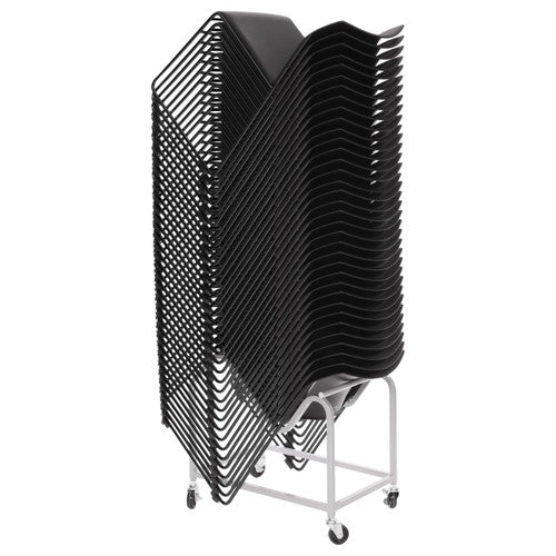 Buro Maxim Sled Base Chair Black Powdercoat Frame Without Arms