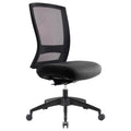 Buro Mentor Mesh Back Chair Black Nylon Base No Arms Safetex Charcoal