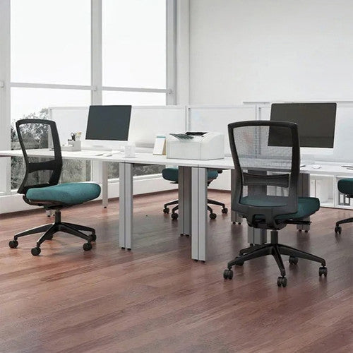 Buro Mentor Mesh Black Nylon Base With Arms Black