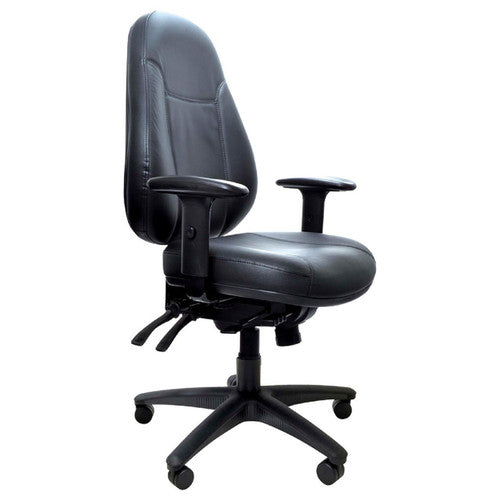 Buro Persona 24/7 With Arms Leather Black