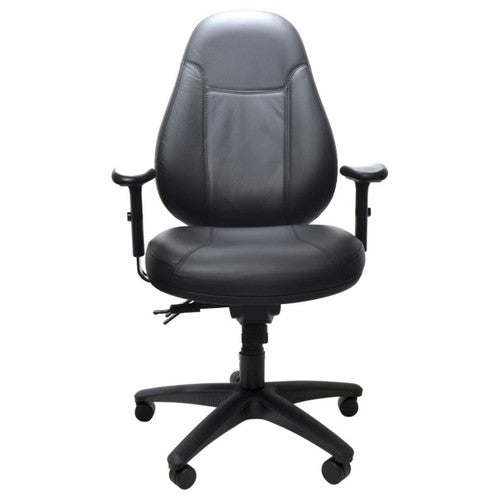 Buro Persona 24/7 With Arms Leather Black