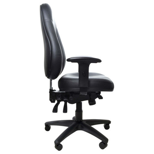 Buro Persona 24/7 With Arms Leather Black