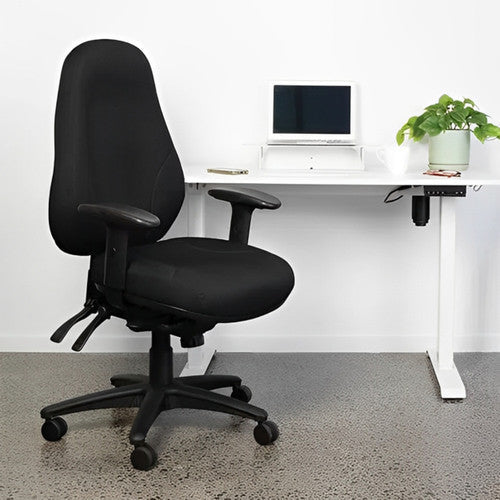 Buro Persona 24/7 With Arms Leather Black