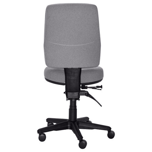 Buro Roma 3 Lever High Back Chair With Seat Slide No Arms Safetex Smoke