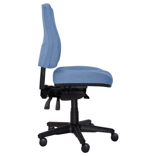 Buro Roma 3 Lever High Back Chair with Seat Slide Safetex Cobalt