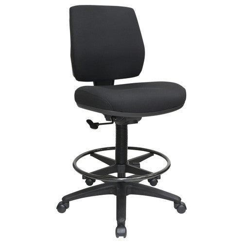 Buro Roma Drafting Chair 1 Lever Mid Back Black