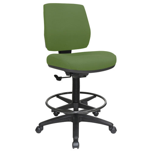Buro Roma Drafting Chair 1 Lever Mid Back Green