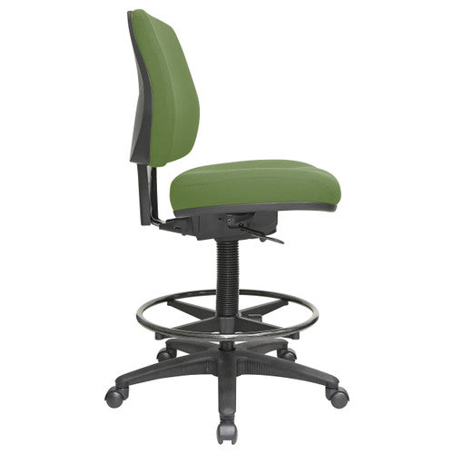 Buro Roma Drafting Chair 1 Lever Mid Back Green