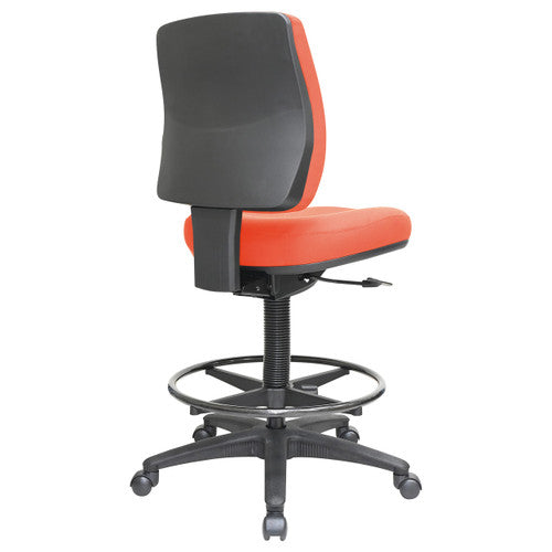 Buro Roma Drafting Chair 1 Lever Mid Back Red