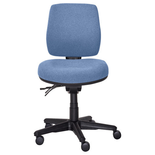Buro Roma Mid Back Chair 3 Lever Seat Slide No Arms Cobalt SafeTex