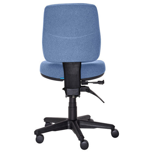 Buro Roma Mid Back Chair 3 Lever Seat Slide No Arms Cobalt SafeTex