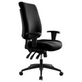 Buro Tidal High Back Chair Fully Upholstered With Arms Black