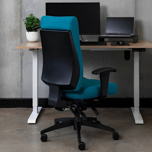 Buro Tidal High Back Chair Fully Upholstered Without Arms Black