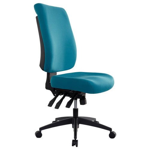 Buro Tidal High Back Chair Fully Upholstered Without Arms Teal