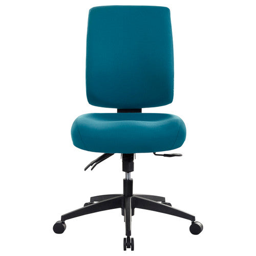 Buro Tidal Medium Back Chair Fully Upholstered No Arms Teal