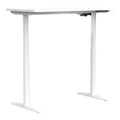 Buro Syntra Height Adjustable Desk 1200 x 600mm White Top White Frame