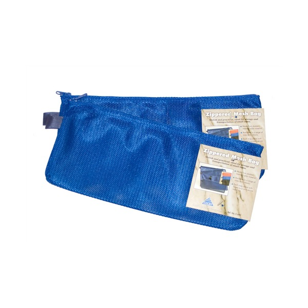 Colby C-642PC Mesh Pencil Case Nylon Zippered Blue