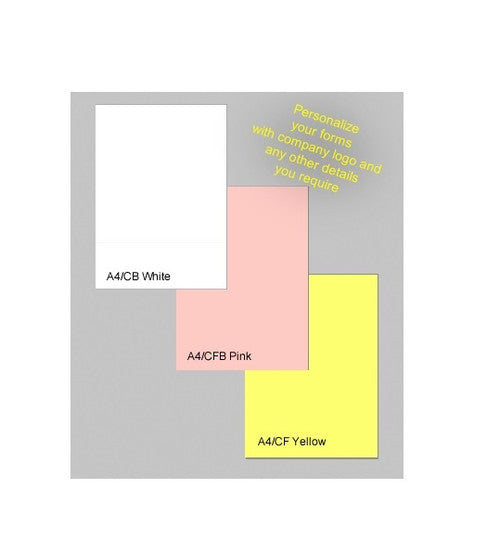 Bala A4 Carbonless Collated Triplicate Sets 80gsm 167 Sets White Yellow Pink