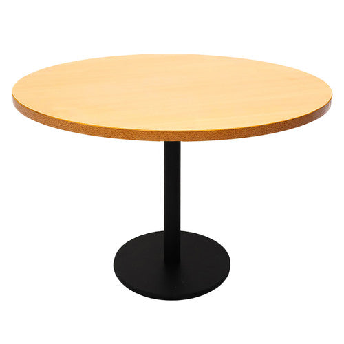 Rapidline Estilo Round Table Flat Disc Base 1200mm Diameter Beech / Black