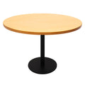 Rapidline Estilo Round Table Flat Disc Base 1200mm Diameter Beech / Black