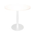 Rapidline Estilo Round Table Flat Disc Base 900mm Diameter Natural White / White