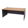 Rapidline Rapid Worker Open Slab End Workstation 1800 x 750mm Beech / Ironstone