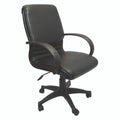Rapidline CL610 Medium Back Budget Executive Chair Black PU