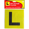 CO3 See Through L Plates Reusable Peel and Stick