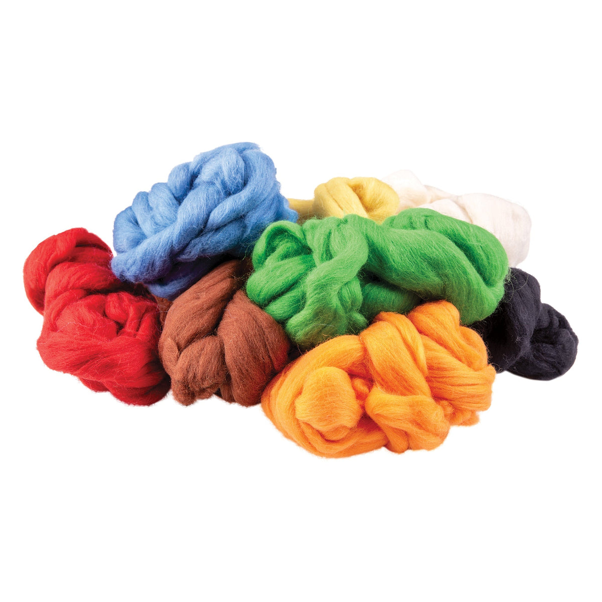 Zart Combed Wool Tops Assorted 8 Colours 400g 100 Percent Natural Wool