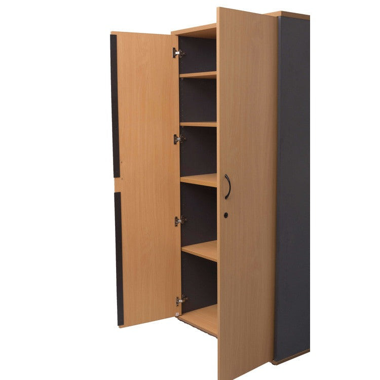 Rapidline Rapid Worker Lockable Full Door Cupboard Beech / Ironstone