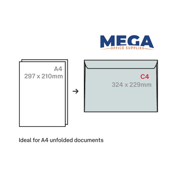 Candida C4 Envelopes 100gsm DPID Window Secretive Wallet Lick and Stick 229x324mm Box of 250