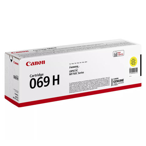 Canon 069H High Yield Toner Cartridge Yellow 5500 Pages