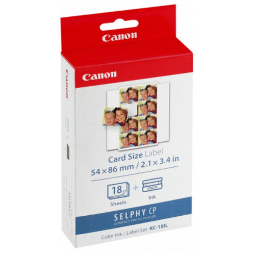 Canon KC18IL Ink Label Pack 18 Card Sheets