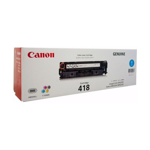 Canon CART418C Toner Cartridge 2900 Pages Cyan
