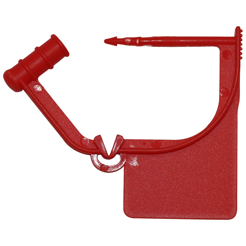 CardiAct Small Red Plastic Safety Seal