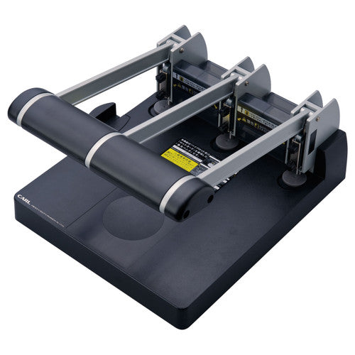Carl 123N Heavy Duty 3 Hole Punch 150 Sheet Capacity Black