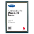 Carven Document Frame Black Gold A3