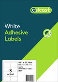 Celcast Labels 99.1 x 67.7mm 100 Pack 8UP