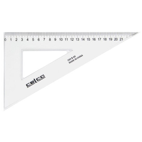 Celco 60 Degree Set Square 26cm Clear