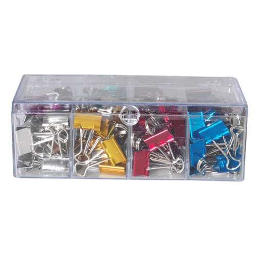 Celco Metallic Fold Back Clips 19mm Box of 96