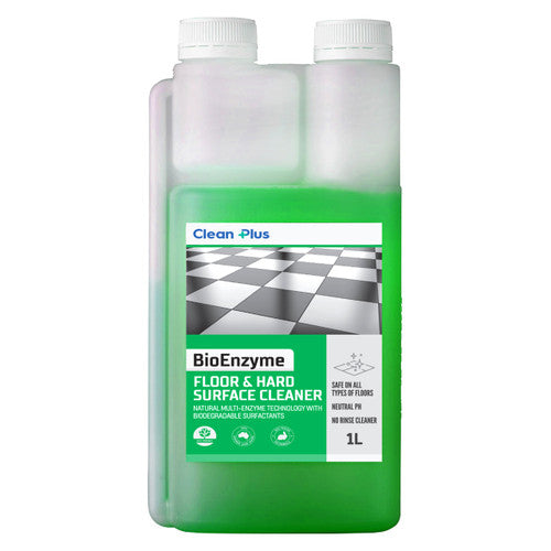 Clean Plus Bioenzyme Floor and Hard Surface Cleaner 1L Pack of 6
