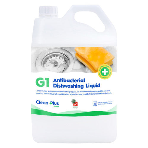 Clean Plus G1 Antibacterial Dishwashing Liquid 5L