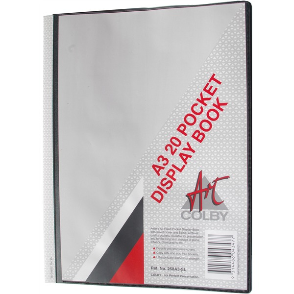 Colby 258A3 Display Book with Insert Cover A3 20 Pocket