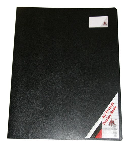 Colby Art A2 Economy 10 Page Display Book, Black